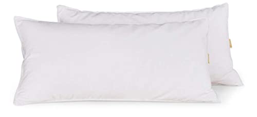 puredown® 2er Set Daunenkissen, Kopfkissen 40x80cm, 720g...