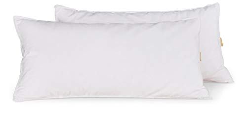 puredown® 2er Set Daunenkissen, Kopfkissen 40x80cm, 720g...