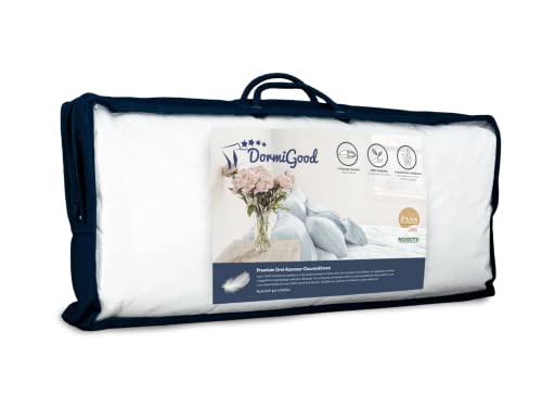 DormiGood - Premium Daunenkissen 40 x 80 cm 100% Natur - 3...