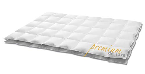 HANSKRUCHEN® Premium de Luxe Daunendecke 135x200 cm - Extra...