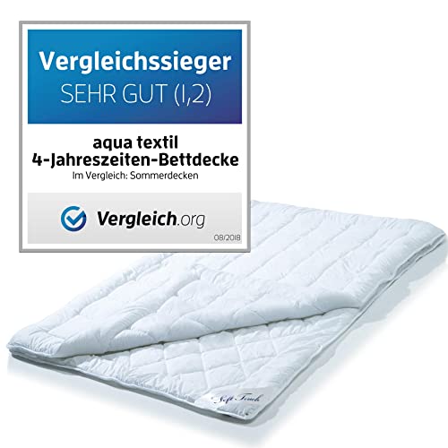 aqua-textil Soft Touch 4 Jahreszeiten Bettdecke 135 x 200 cm...