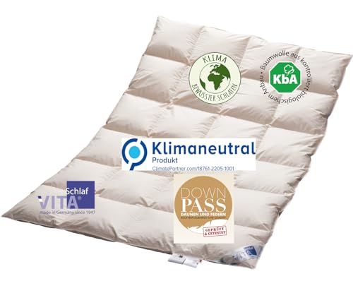 Vitaschlaf® Bio-LUXE-KBA TESTSIEGER - W6 - EXTRA WARM 100%...